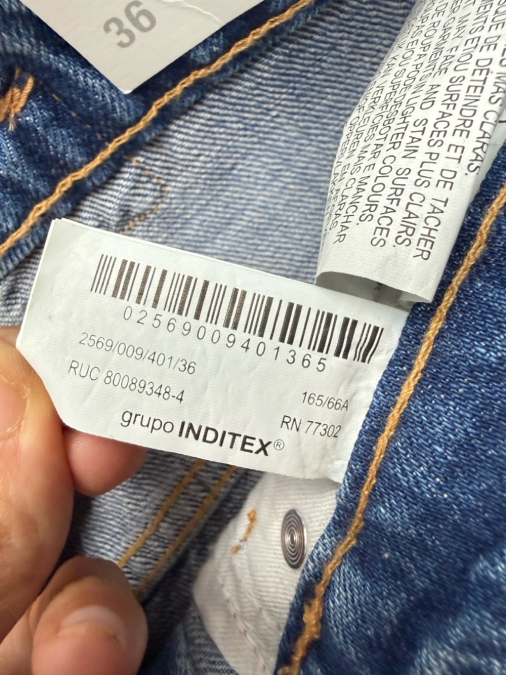 Zara Raw Hem Cinch Back Denim Bermuda Shorts Blue 4 Jorts - Picture 9 of 11